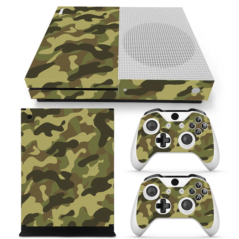 Виниловая обложка наклейка для консоли Xbox One S и 2 чехла контроллеров | Электроника