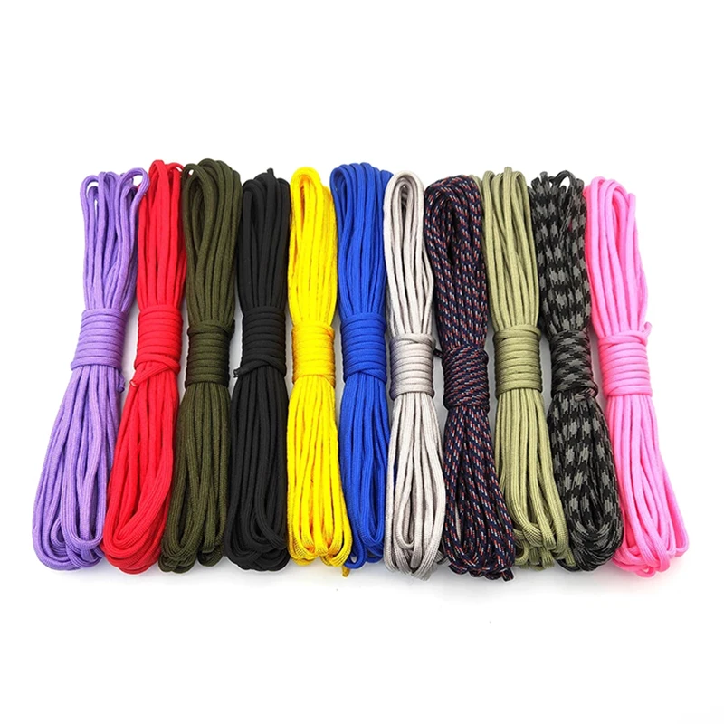

30 Meters Survival Paracord 550 lbs 4mm 7 Stand Cores Parachute Cord Lanyard Outdoor Camping Hiking Climbing Rope Equipment