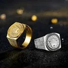 Новое поступление, позолоченное медное кольцо в стиле хип-хоп с короной рок для мужчин и женщин, модная трендовая бижутерия, подарки для вечеринок