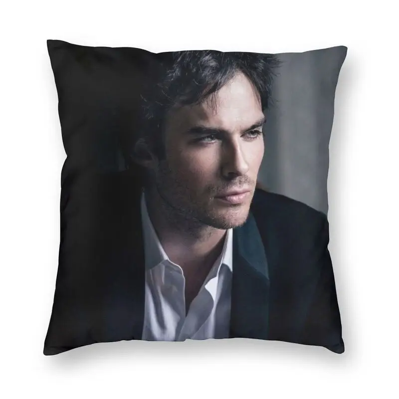 

Иан Сомерхолдер Дневники вампира Подушка Чехол домашний декор наволочка диванная подушка для автомобиля двусторонняя печать