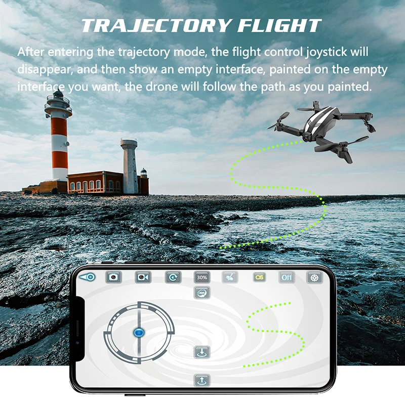 Складной мини-Квадрокоптер GW68 Global Drone FPV с HD-камерой | Игрушки и хобби