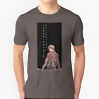 Джинсовая Футболка с рукавами из аниме Kirstein, 100% хлопок