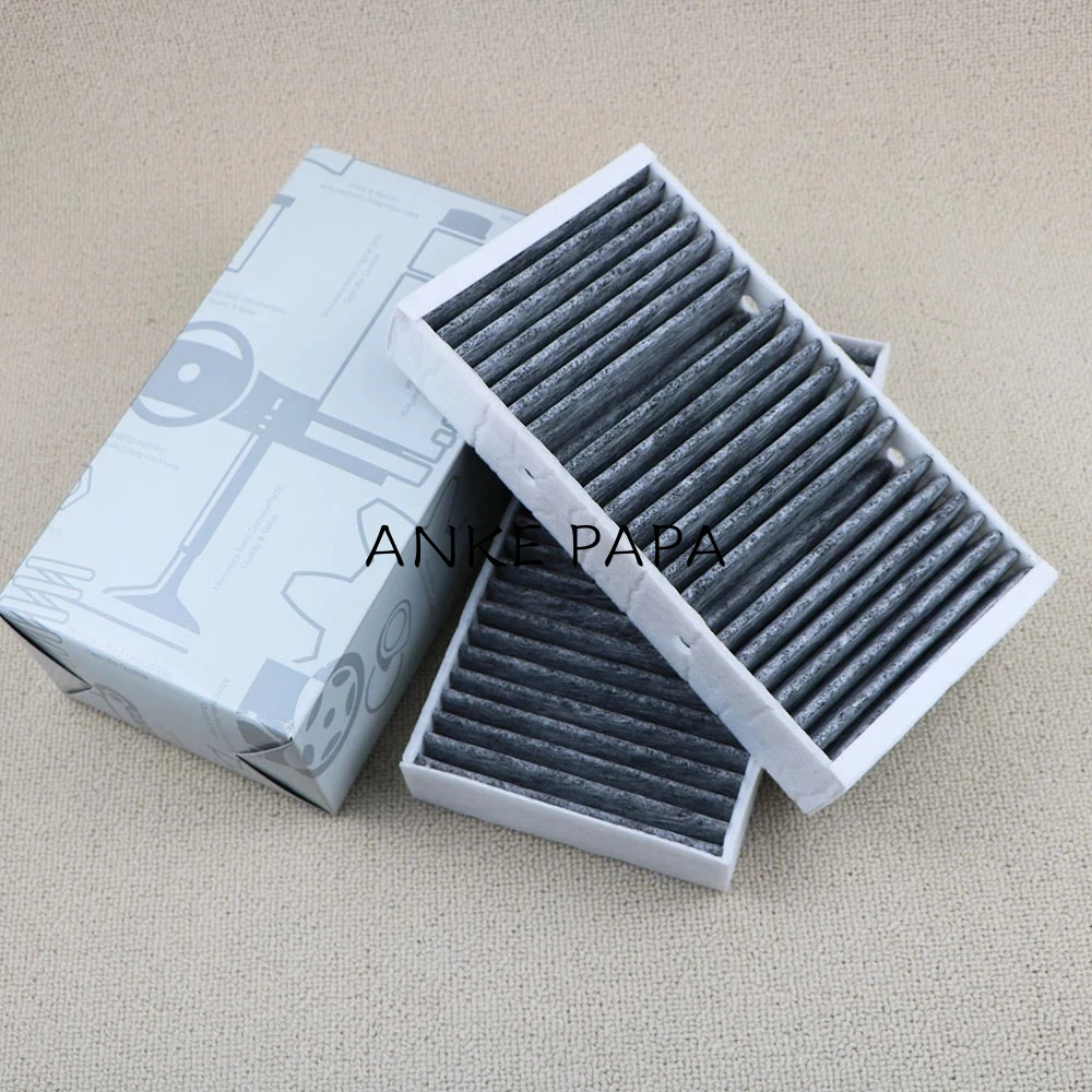 16For Mercedes-Benz M-Class GLE W166 Coupe C292 GL-Class GLS X166 Activated Carbon Pollen Cabin Air Filter 1668307201 1668300318