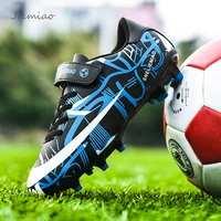 jiemiao 2021 new athletic soccer shoes kids boys girls students cleats training football boots sport sneakers