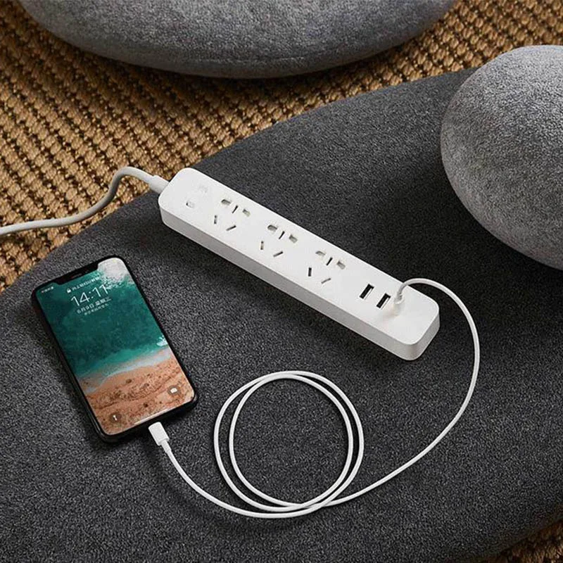 Новый Удлинитель питания Xiaomi Mi Mijia QC3.0 20 Вт для быстрой зарядки 2A1C + 3 розетки