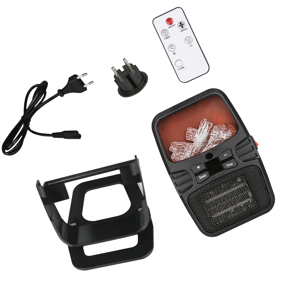 Мини Портативный Настольный вентилятор обогреватель имитация пожарной плиты