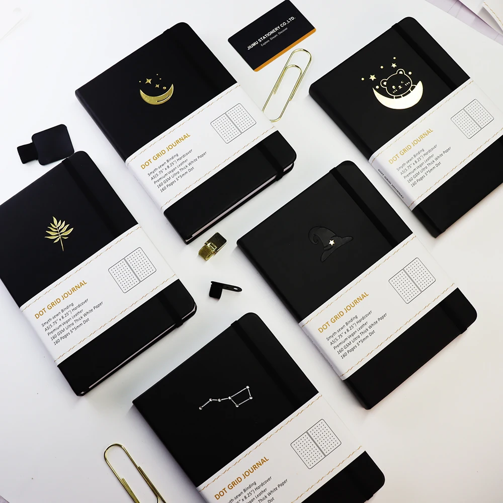 Дешевая плоская мягкая на ощупь веганская кожа в твердом переплете без