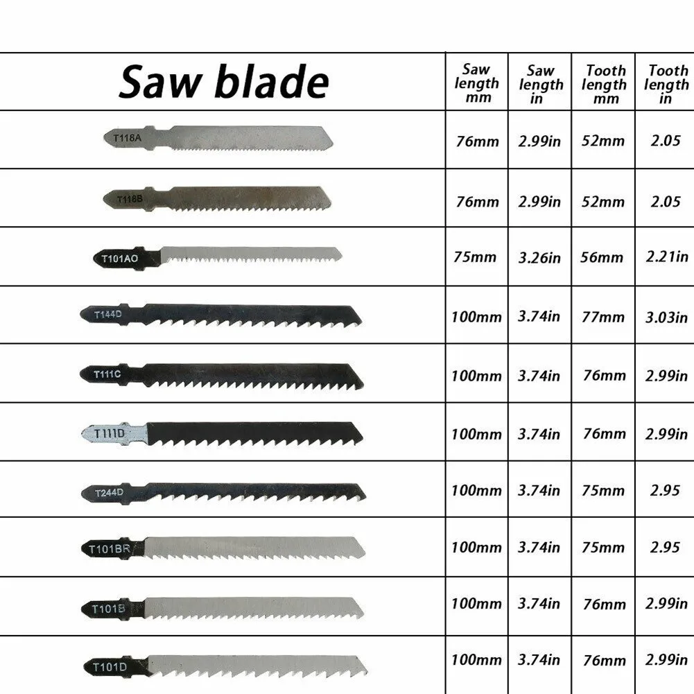 

52PCS Jig Saw Jigsaw Blades Jig Saw Blade Quick Equipment Accessories For Sawing