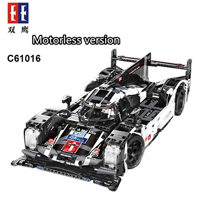 C61016(no motor) Technic 20102 20086 c61016 20087 23009 13067 13073 гоночный автомобиль конструкторных блоков, Детские кубики 42083 42056 42039 MOC-6687 4562 подарки игрушки - Цвет: C61016(no motor)