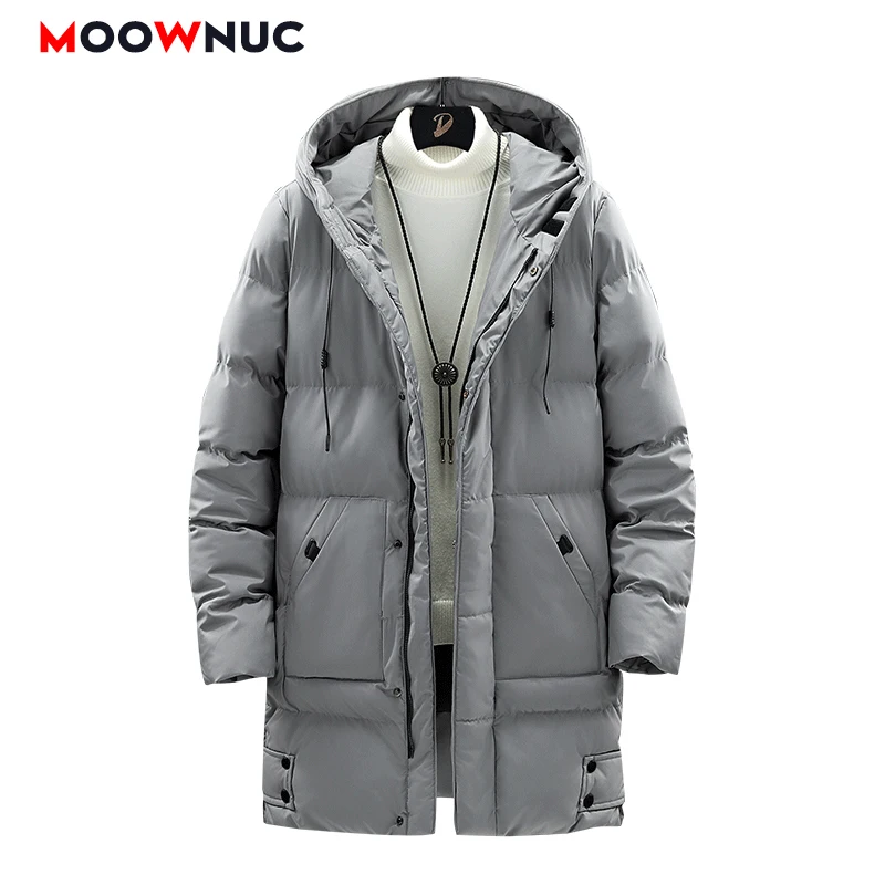 

Winter Casual Parkas Thick Male Men's Fashion Overcoat 2022 Windbreaker Jacket Long Windproof Business 6XL 7XL 8XL Brand MOOWNUC