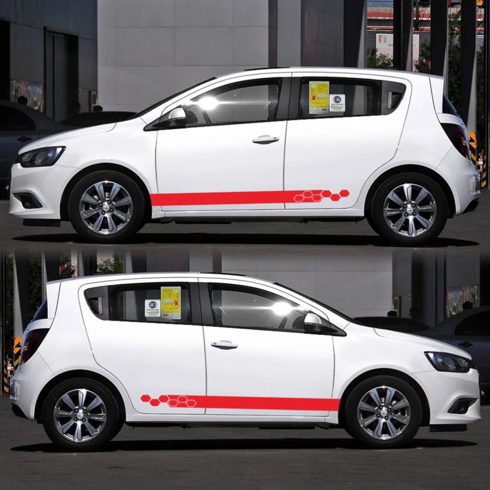 

1 Set Waistline Car Sticker Car Body Racing Side Door Stripe Stickers Auto Decal
