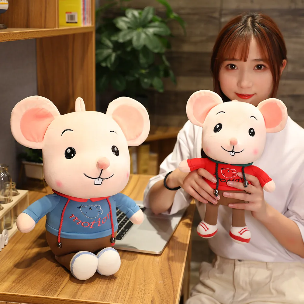

New arrival 35-80cm Sports Mouse Plush toy cartoon Soft animal stuffed doll Personal Figure Child Kid Girl Kawaii Birthday Gift