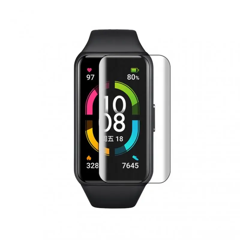 

TPU Soft HD Hydrogel Protective Film For Huawei Honor 6 Smart Watch Full Screen Protector Cover For Huawei Bracelet 6 Smartwatch