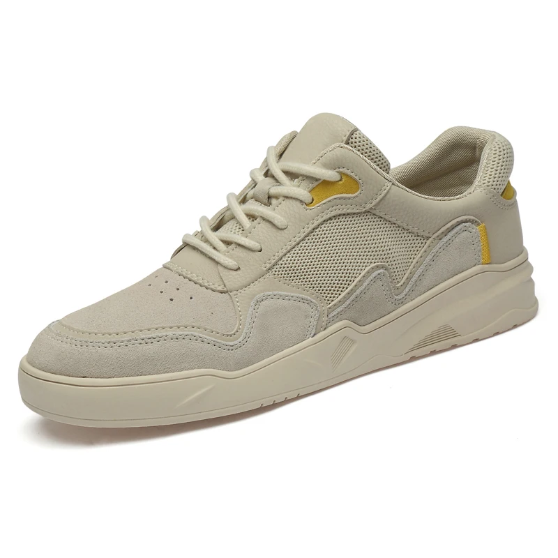 

2020 Замшевые мужские повседневные кроссовки, дышащие оксфорды из бычьей замши на шнуровке, размеры 38-45