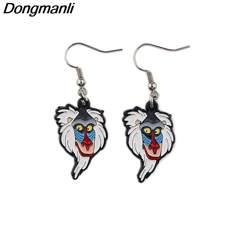 P3925 Dongmanli король льва Висячие серьги для женщин эмаль милые ювелирные изделия из Кореи Дети девушки