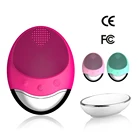 Лидер продаж, Ультразвуковая электрическая Очищающая щетка для лица 4 в 1, беспроводной силиконовый массажер для лица, глубокая мойка, уход за кожей лица, ионный импорт D