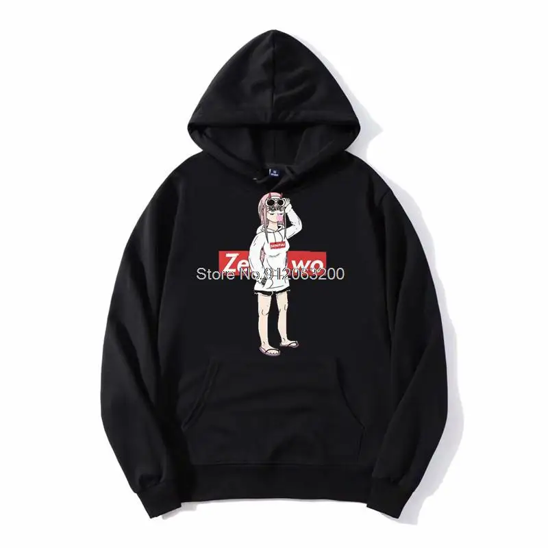 

Tvoe Darling In The Franxx Hoodie Zero Two Senpai Men Hoodie Hooded Sweatshirt Anime Streetwear Jacket Harajuku