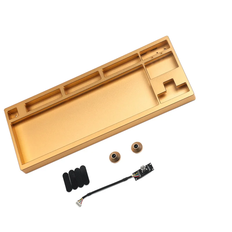 87 Gold CNC Анодированный Алюминиевый Чехол в виде ракушки для filco CM Cooler Master 87 Механическая клавиатура без ключа, включая съемный USB модуль - Цвет: 87 Gold