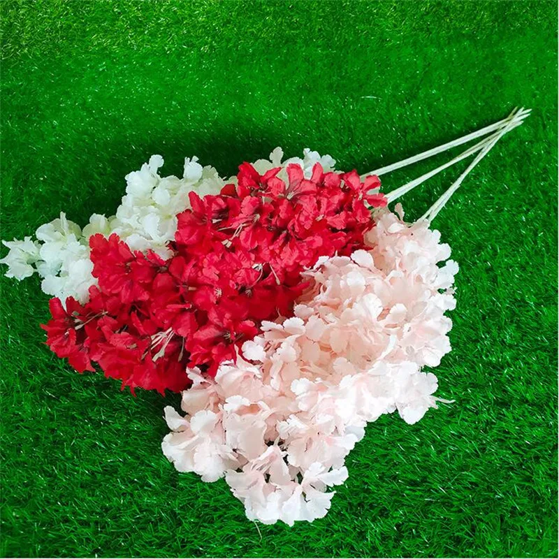 10 шт. поддельные с длинными стеблями Lagerstroemia вишня 39 37 &quotДлина моделирование