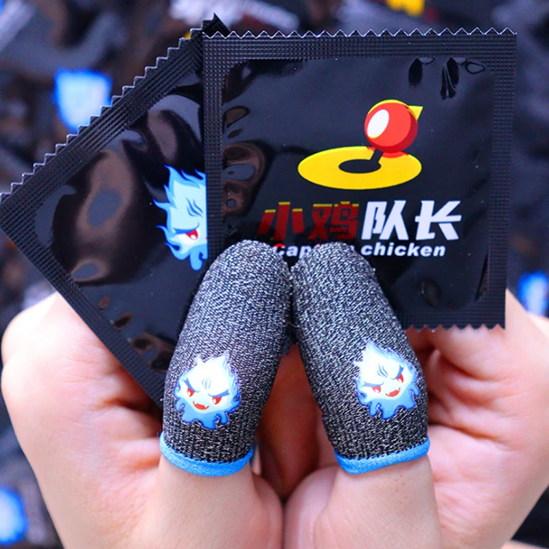 

1Pair Finger Cover Breathable Cell Phone Game Controller Fingertips Sleeve For PUBG Touch Screen Non-Scratch Gaming Thumb Gloves