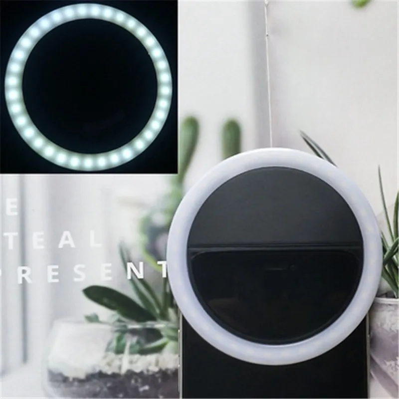 

36 LED Enhancing Up Selfie Light Phone Flash Light Led Camera Clip-on Mobile Phone Selfie Ring Light Video Light for Party Xmas