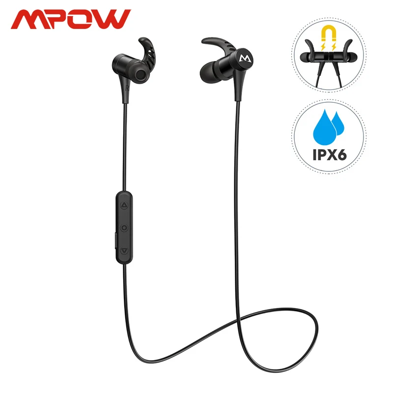 Mpow S8 беспроводные Bluetooth наушники ipx6 водонепроницаемые вкладыши 9H время работы