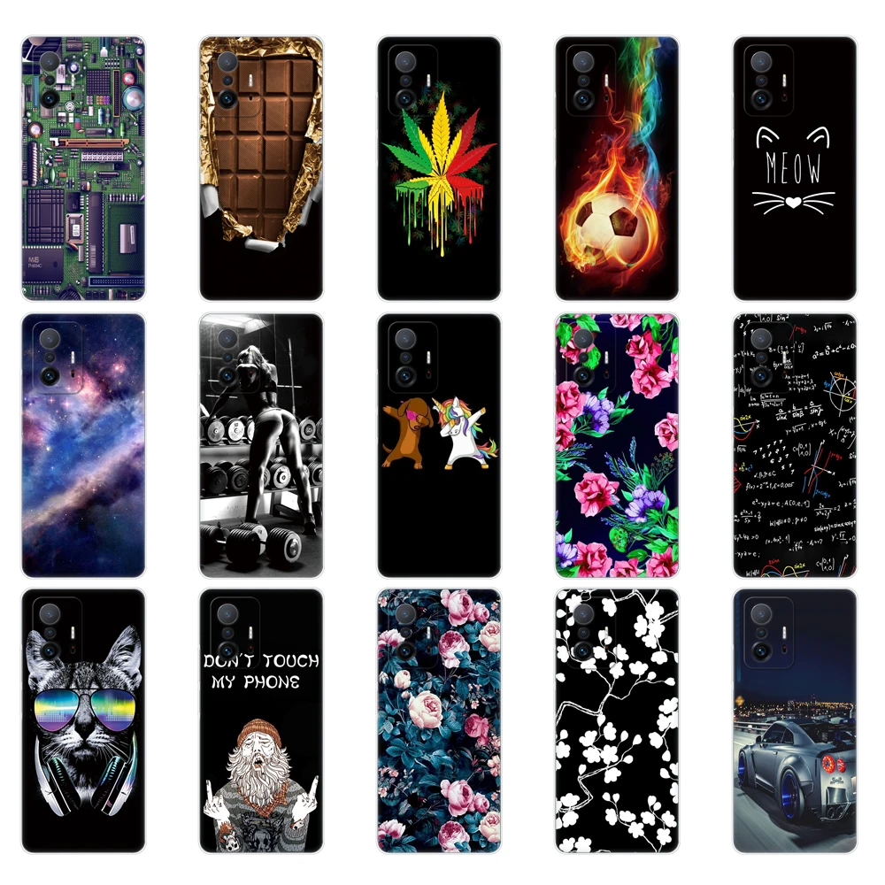 For Xiaomi 11T Cases For Xiaomi 11T Pro Soft Case Silicon Phone Back Cover For Xiaomi mi 11 T 11TPro coque 6.67inch bumper TPU