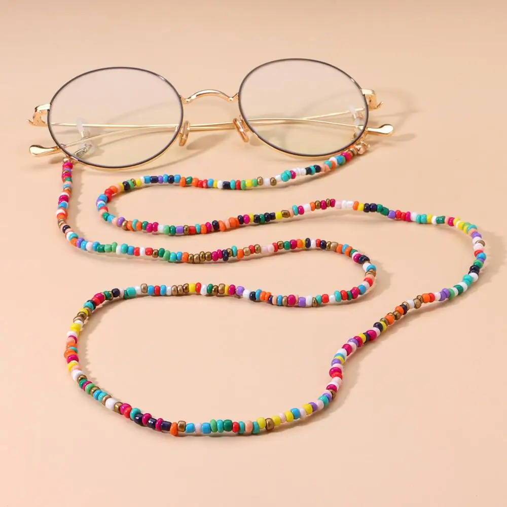 

2pcs18 Colors Fashion Reading Glasses Chain Retro Beads Eyeglass Sunglasses Spectacle Cord Neck Strap String Mask Chain Eye wear