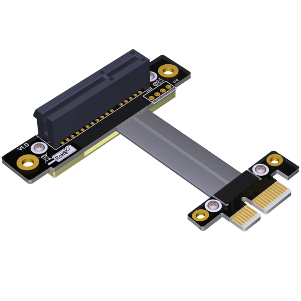 

PCIE Riser PCI Express 3.0 High Speed 1X to 4X Flexible Cable Extension Port Adapter Riser Card PC Graphics Card Connector Cable