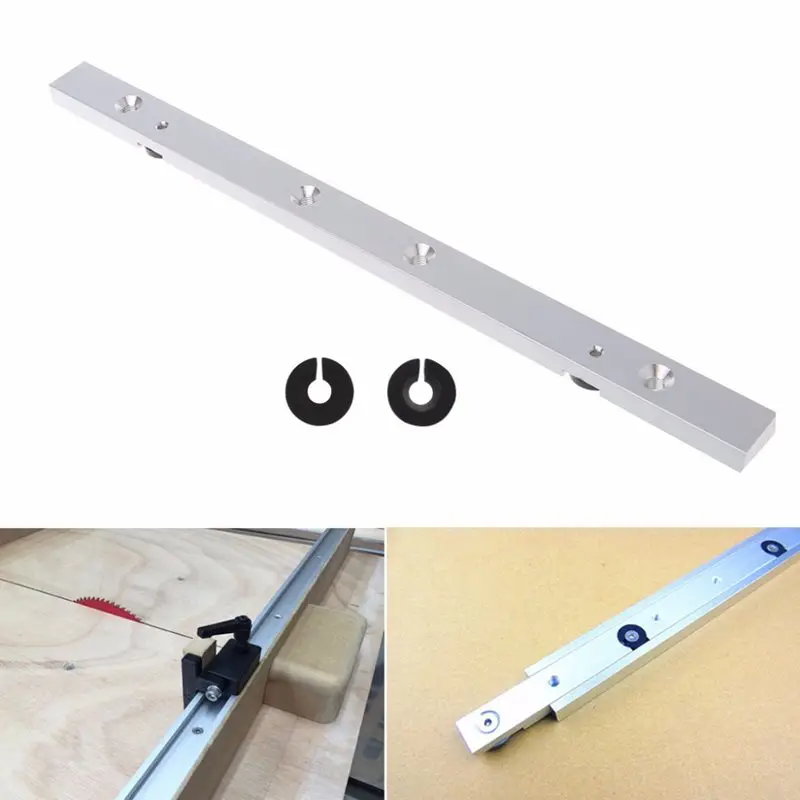 

HOT-300Mm Aluminium Alloy Rail Miter Bar Slider Table Saw Gauge Rod Woodworking Tool M24