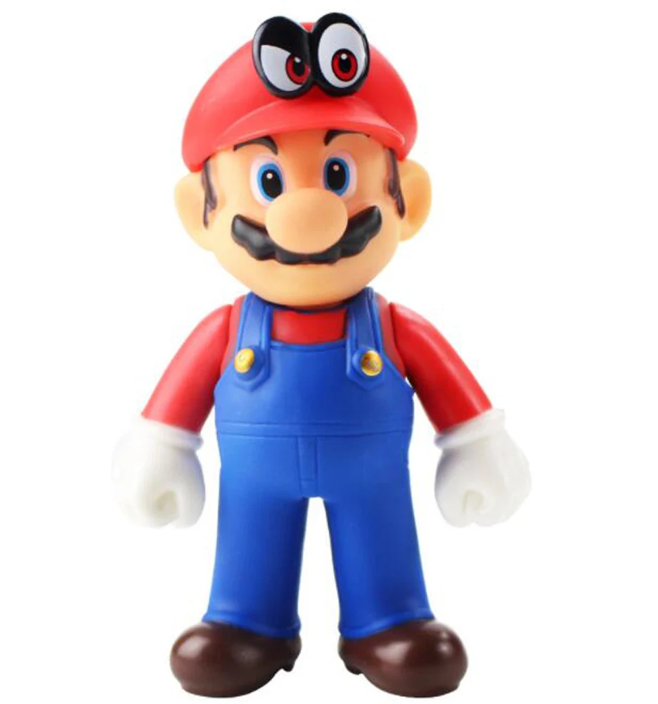 odyssey Mario 10 шт./партия, милая 15 видов стилей фигурка Супер Марио, братья Одиссея, каппи Марио, Луиджи, валуиджи, Варио, 12,5 см, ПВХ модель, розничная - Цвет: odyssey Mario