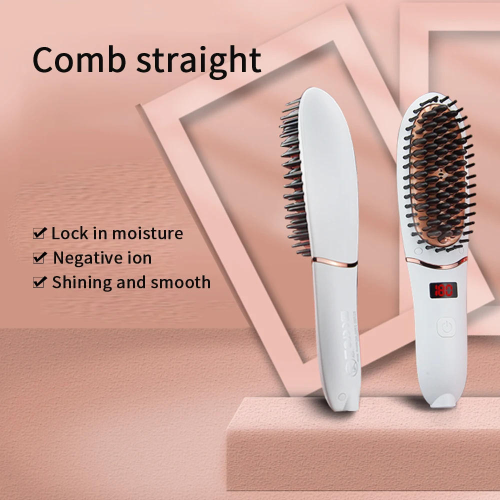 Выпрямитель для волос с турмалиновым керамическим покрытием и ЖК дисплеем