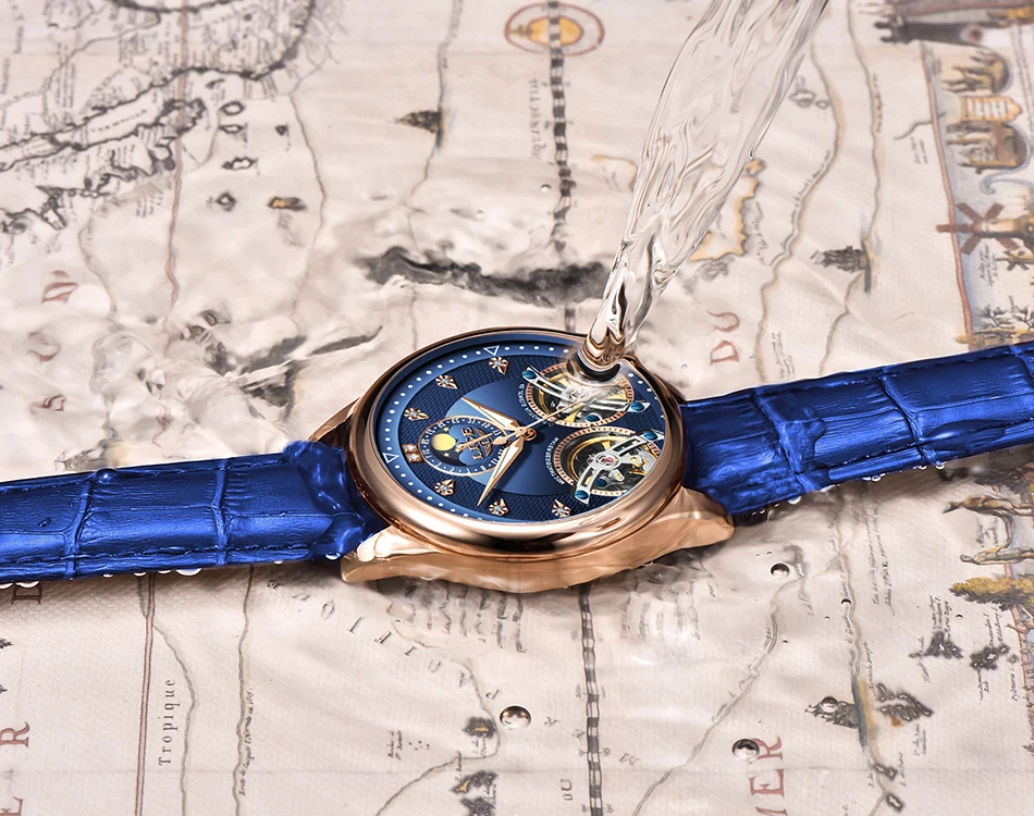 2020 LIGE новые мужские часы автоматические механические Tourbillon высококачественные