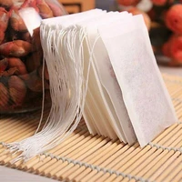 100pcs food grade empty scented tea bags infuser with string heal seal filter paper for herb loose tea 7 sizes to choose from