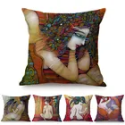 Наволочка для диванной подушки, с изображением старинного Рима, красивой женщины, сексуальное украшение для дома, абстрактная картина маслом, искусство