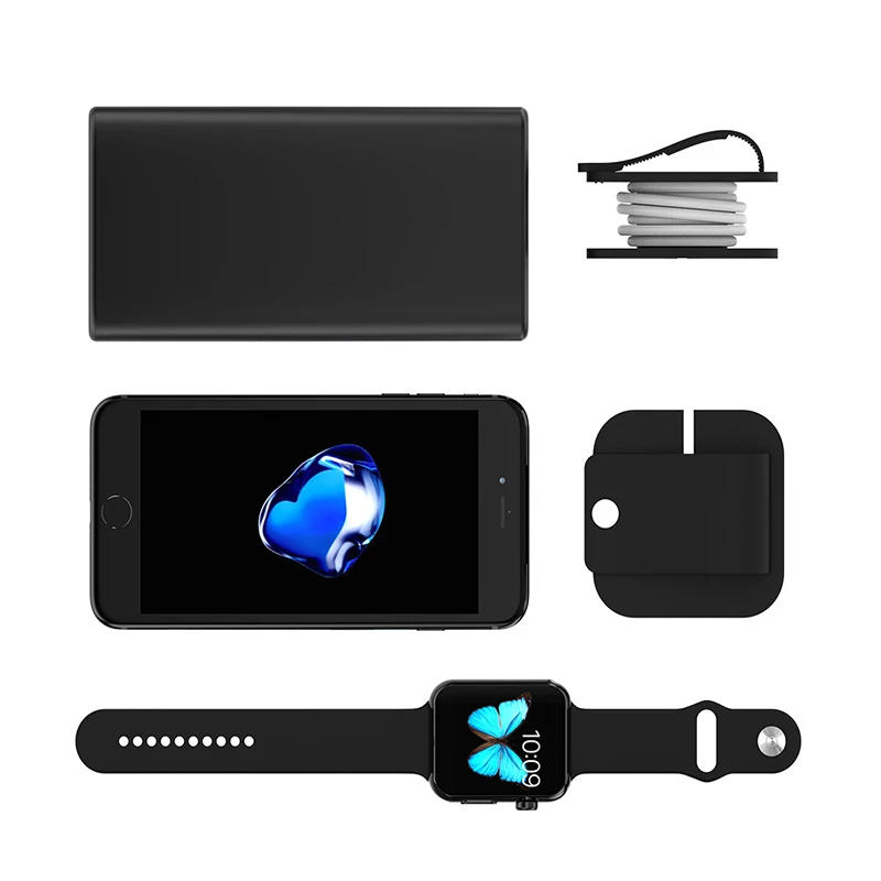 Для Apple Watch зарядный чехол кошелек мягкий силиконовый держатель для зарядки