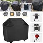Уличный чехол для гриля и барбекю, водонепроницаемый пыленепроницаемый и устойчивый к ультрафиолетовому излучению чехол для сада и террасы, сверхпрочный защитный многоразовый Электрический газовый гриль