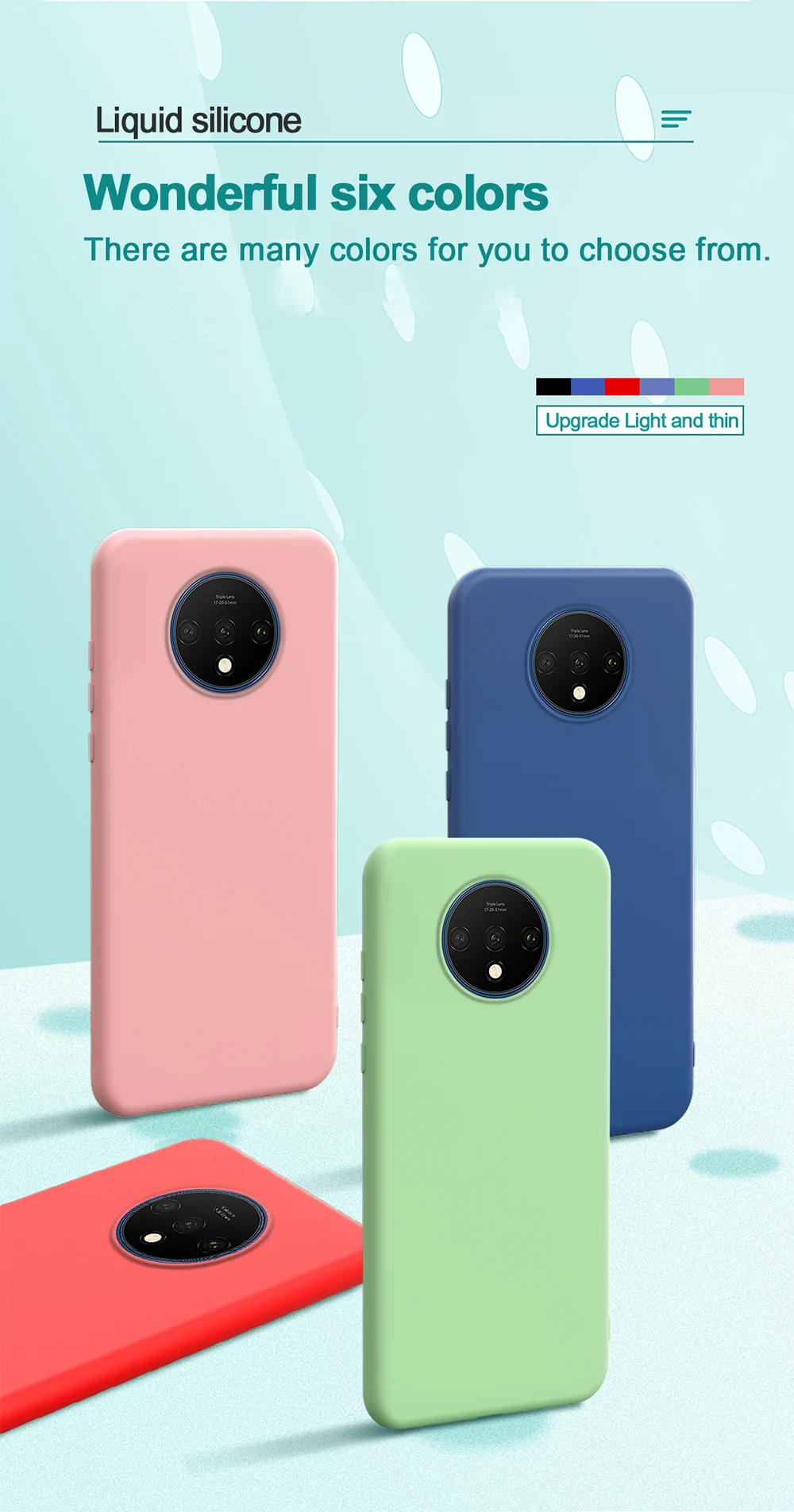 Для Oneplus 7T Pro чехол Роскошный жидкий силиконовый мягкий защитный чехол для Oneplus 7 Pro Чехол для Oneplus 7 противоударный чехол Funda