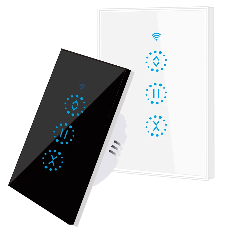 

CHANCS Smart Wifi Switch Curtain Blinds Shutter Electronic Curtain Opener US 100-250V Google Alexa Home Smart Life Switch