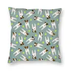 Наволочка с теннисными мячиками Джек Рассел, квадратная наволочка, домашняя декоративная наволочка для собаки, наволочка для офисного дивана