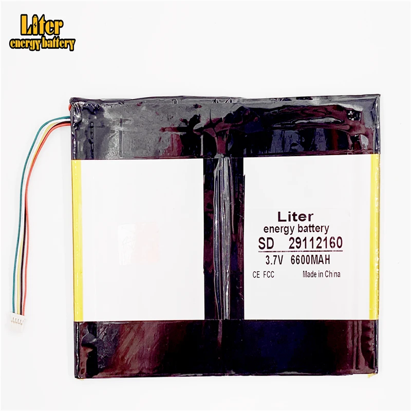 Универсальный литий ионный аккумулятор для планшетных ПК 5 нитей емкость