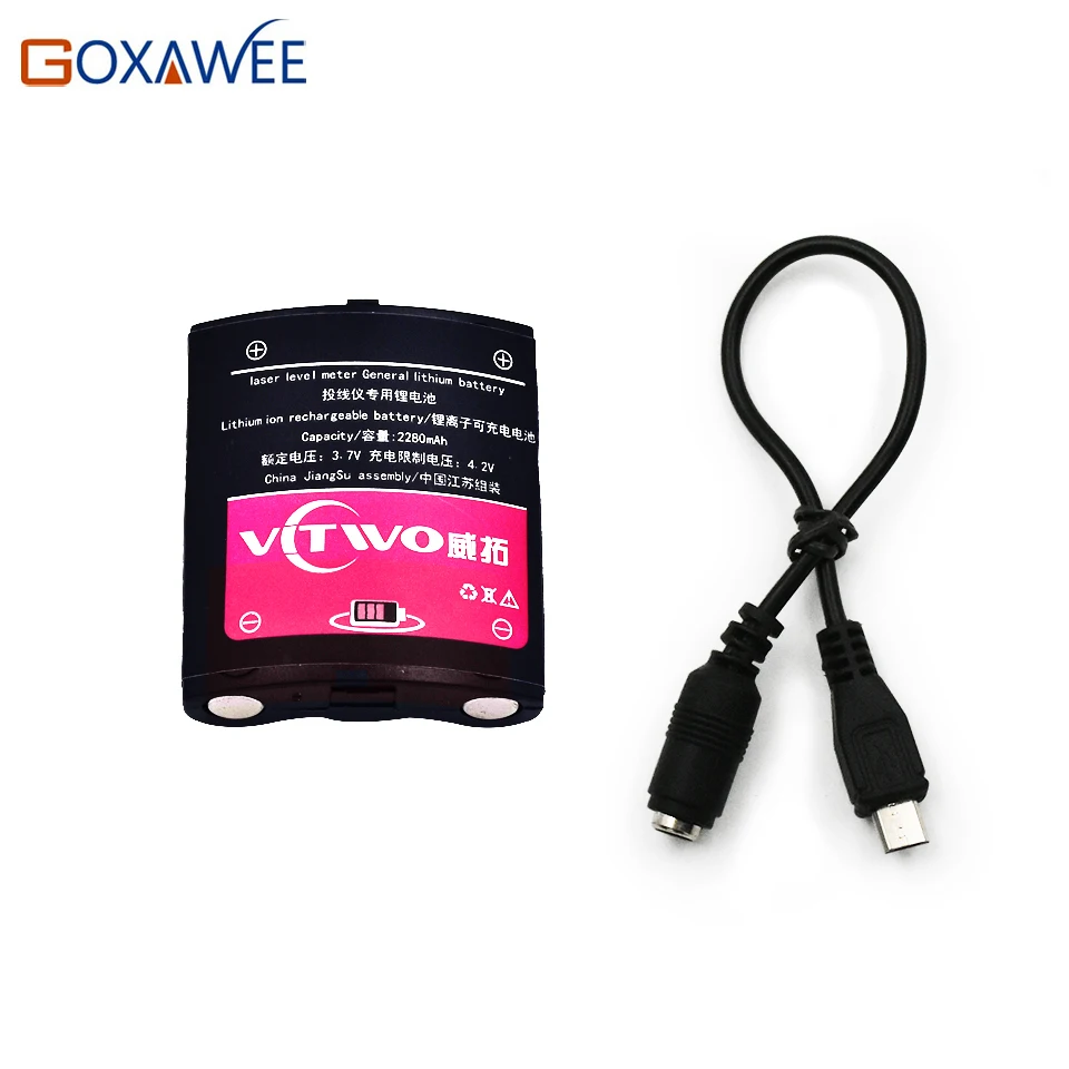 GOXAWEE лазерный уровень общего литиевые перезаряжаемые Батарея для 3D зеленый
