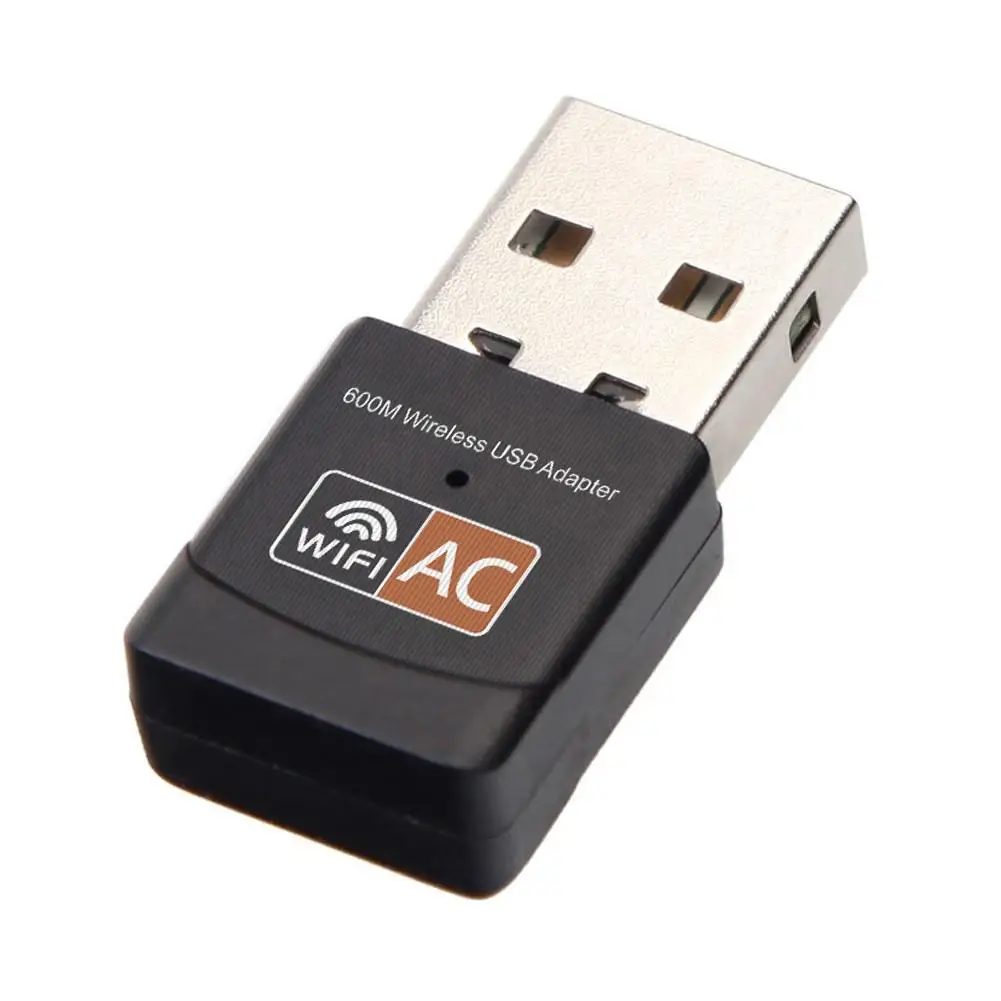 Портативный USB Wifi адаптер 600 Мбит/с 5 ГГц антенна Ethernet ПК Wi Fi Lan ключ Мини AC приемник