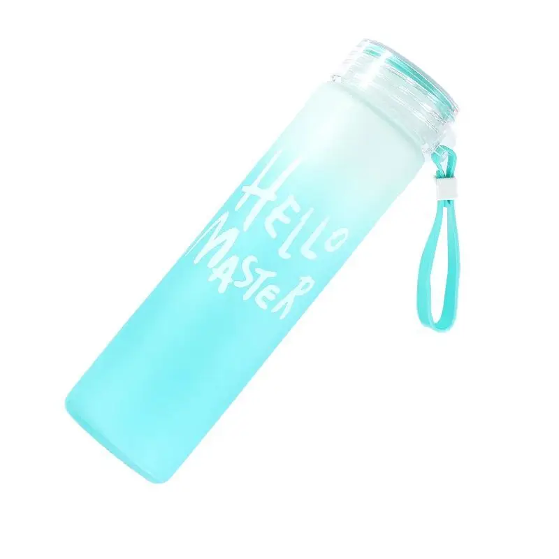 

500Ml Nieuwe Plastic Fles Voor Water Sport Draagbare Touw Kids Drinken Outdoor Lekvrije Afdichting Pompoen Klimmen Water Flessen