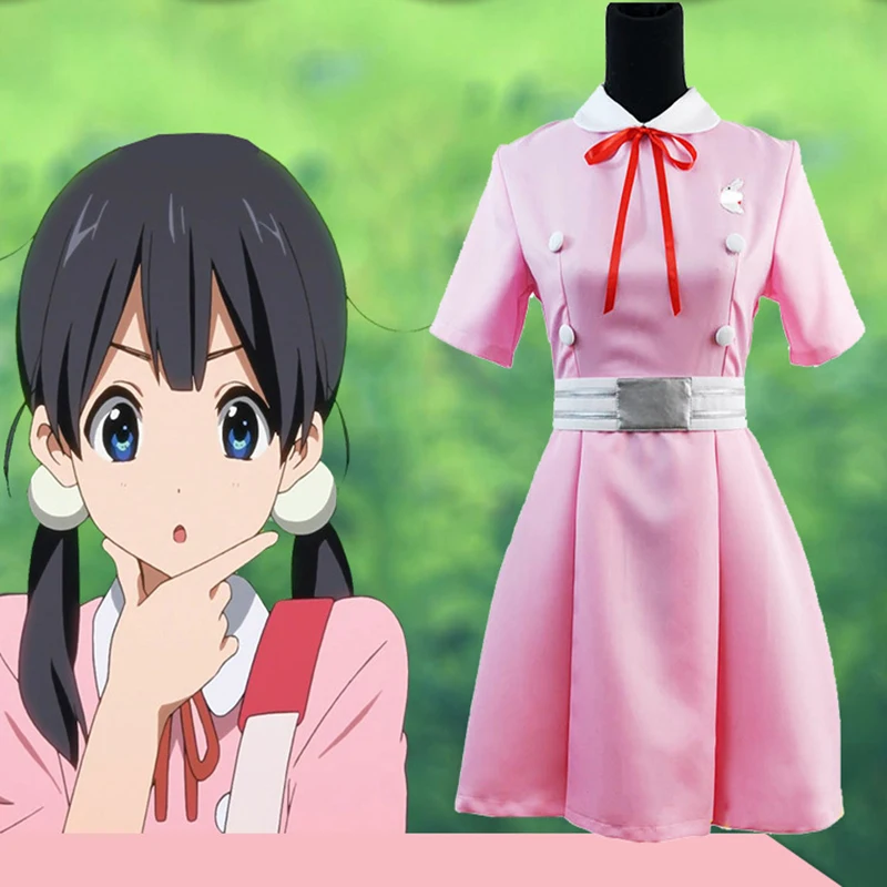 

Anime Tamako Market Cosplay Costume Kitashirakawa Tamako Cosplay Dress Costume Halloween Carnival Party Women Cosplay Customized