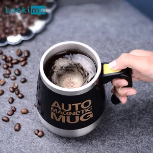 new automatic self stirring magnetic mug 304 stainless steel coffee milk mixing cup creative blender smart mixer thermal cups free global shipping