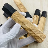 1 pc japanese style octagonal natural wood knife handle kitchen chef cutter grip diy knives making accessories olive ebony fish