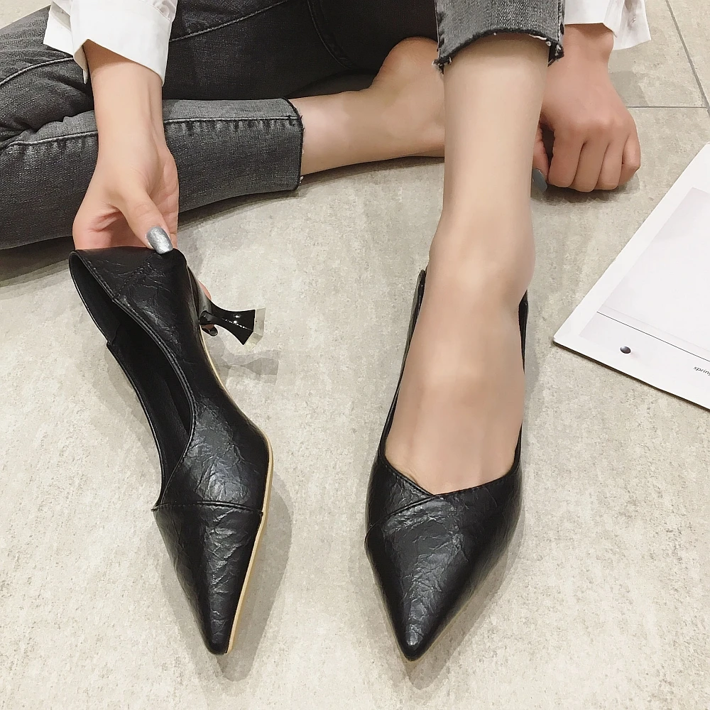 Туфли-лодочки женские на высоком каблуке 6 см демисезонные | Обувь