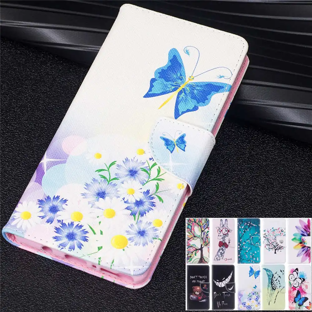 Милый кожаный чехол с мультяшным рисунком для xiaomi redmi note 8 7 6 5 pro 7S 5A 4X 4