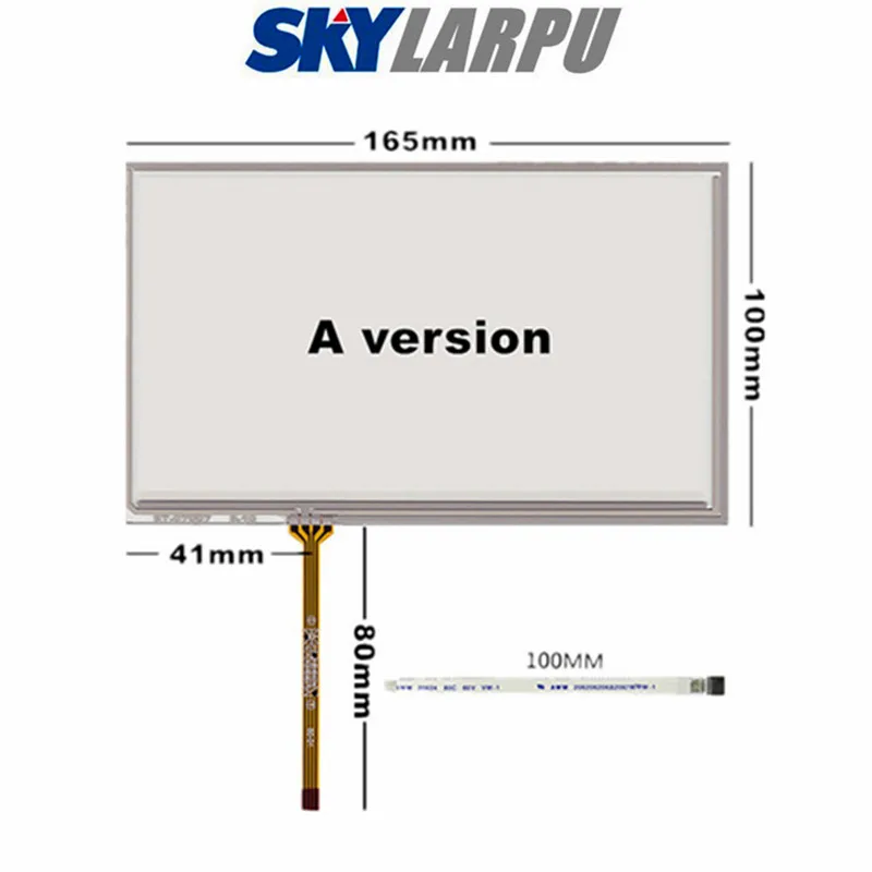 Новый 7''Inch 4 проводной резистивный сенсорный экран Экран Панель Стекло для